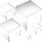 Clear Acrylic Risers For Jewelry Showcase Display Stands Kit 22 Pcs